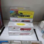 8 Atlas Editions Dinky toy copies, Foden and Leyland Octopus.