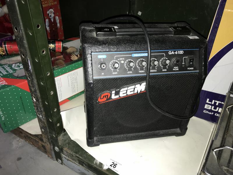 A Leem practice amplifier