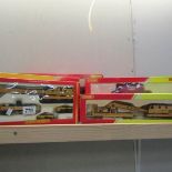 6 Hornby railroad wagon tanker and crane packs.