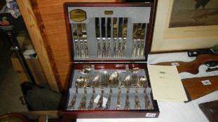 A Viner's Guild King's pattern canteen of cutlery.
