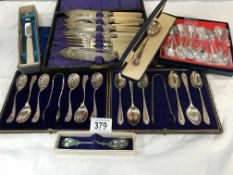 A quantity of silver plate cutlery