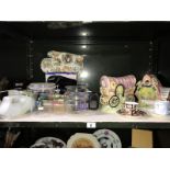 A quantity of miscellaneous kitcheware inluding Royal Crown Derby etc.