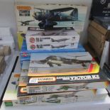 10 model aircraft kits including Matchbox, Airfix and Revell.