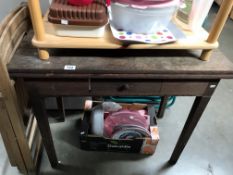 An old fold out extending kitchen side table A/F