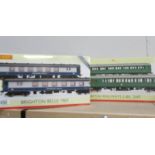 2 Hornby R2988 and R3162A sets (Brighton Belle and British Railways).