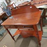 A Victorian mahogany wash stand.