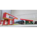 5 boxed Hornby '00' gauge locomotives, R2169, R2889, R2229, R2755 and one other.
