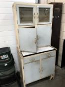 A retro kitchen cabinet