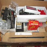 A box of '00' gauge tank engines and parts etc.