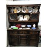 A dark wood dresser