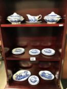 A quantity of small Ridgeway blue and white porcelain