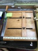 An old Edwardian paper cutter in good order