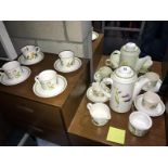 A Royal Worcester Palissy casual tableware coffee set