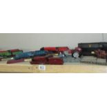 A quantity of static models of trains.