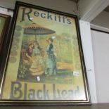 A framed and glazed Reckitt's Black Lead poster.