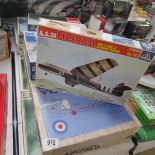 13 model aircraft kits including Hasegawa, Italeri, Esci, Contrail, Aeroclub etc.