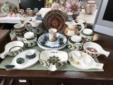 A quantity of Jersey pottery kitchenware