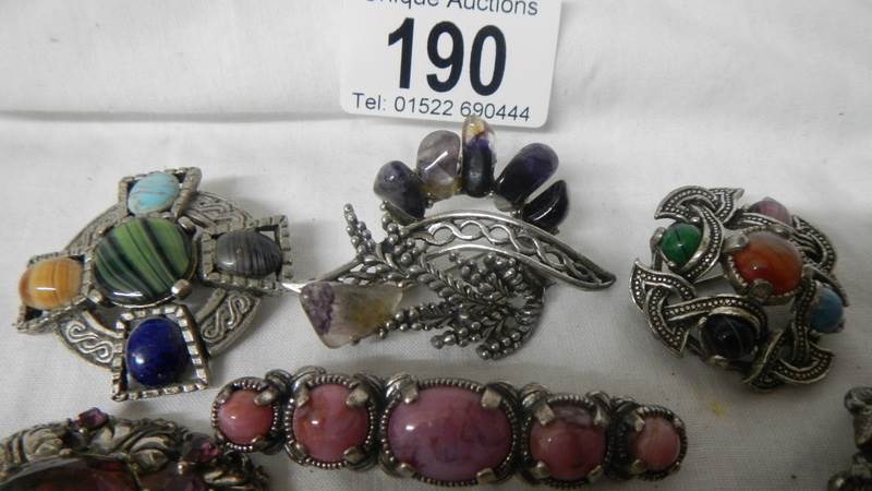 A mixed lot of brooches including Scottish. - Image 2 of 4