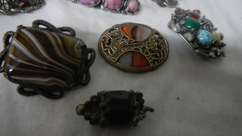 A mixed lot of brooches including Scottish. - Image 3 of 4