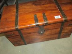 A good quality wooden trunk.