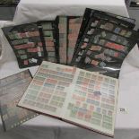 An album and sheets of assorted stamps including penny reds.