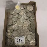 A mixed lot of pre decimal coins.