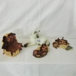 A Beswick Siamese cat and 3 other items.