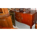 A mahogany sideboard.