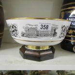 A limited edition 80/500 Royal Worcester silver wedding bowl.