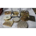 A mixed lot of powder compacts etc.