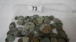 A small collection of antique coins including Roman.