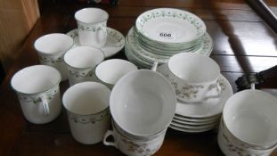 A quantity of china tea ware.