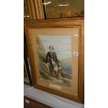 A framed and glazed study of a Highlander entitled William Maberly Esq.