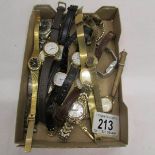 A mixed lot of wrist watches,