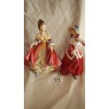 2 Royal Doulton figures.