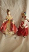 2 Royal Doulton figures.