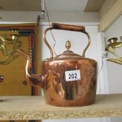 A good Victorian copper kettle.