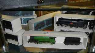 10 locomotives and tenders,