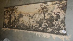 A tapestry wall hanging.