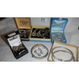 A large quantity of silver items etc.