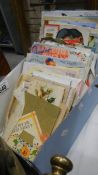 A quantity of vintage greeting cards.