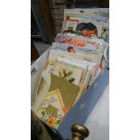 A quantity of vintage greeting cards.