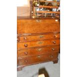 An oak bureau.