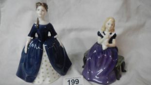 2 Royal Doulton figurines, Debbie and Affection.