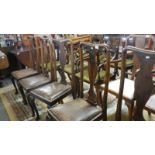 5 high back dining chairs.