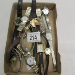 A mixed lot of wrist watches.