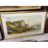 A pair of framed and glazed rural watercolours signed J Scott.