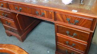 A double pedestal desk.