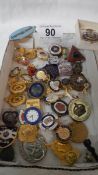 An interesting lot of enamel badges.