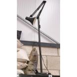 An anglepoise standard lamp